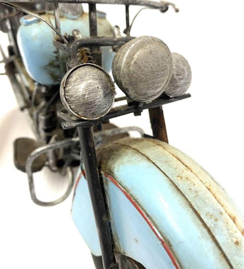 レトロ ブリキ製 ビンテージバイク /ラットバイク/エイジング加工/ 金属製