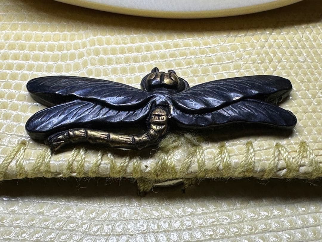 極上　根付　金具　煙草入れ 喫煙具 提げ物 　天然素材　アンティーク　和彫