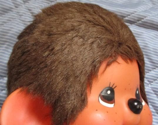 モンチッチぬいぐるみ２体 LOTTE☆Sekiguchi/赤いスタイ もんちっち