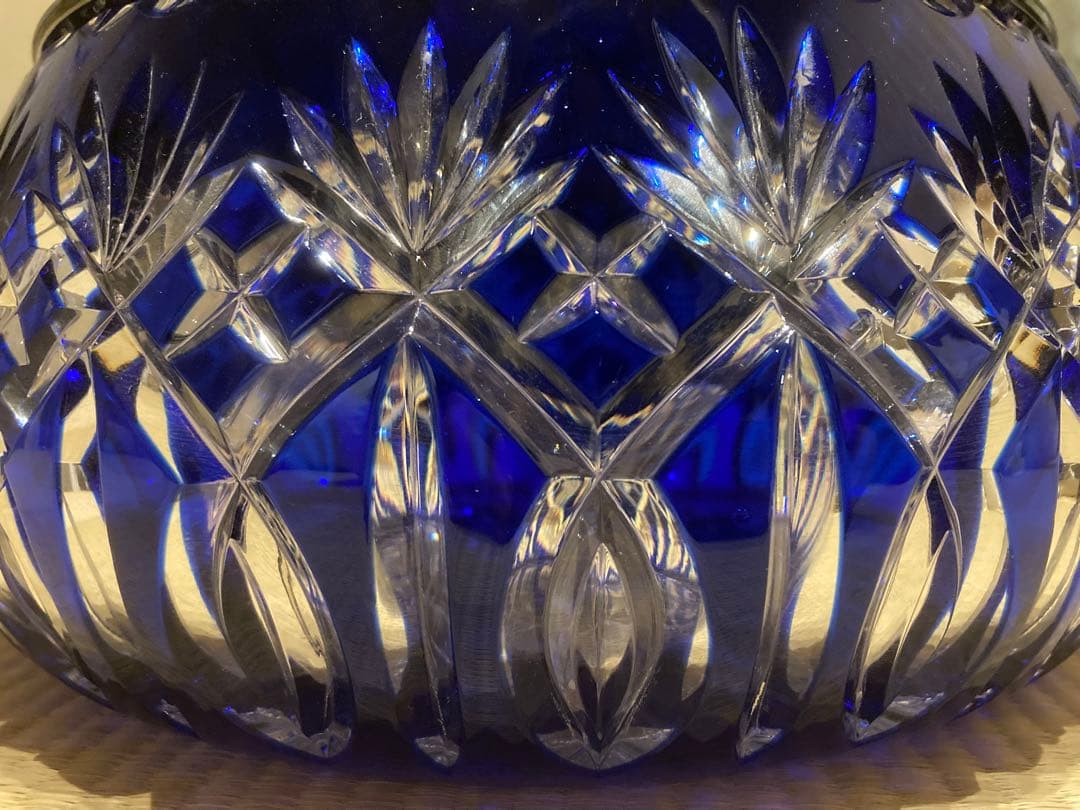 茶道具・平水指｜ポーランド製クリスタルガラス（義山ギヤマン切子）