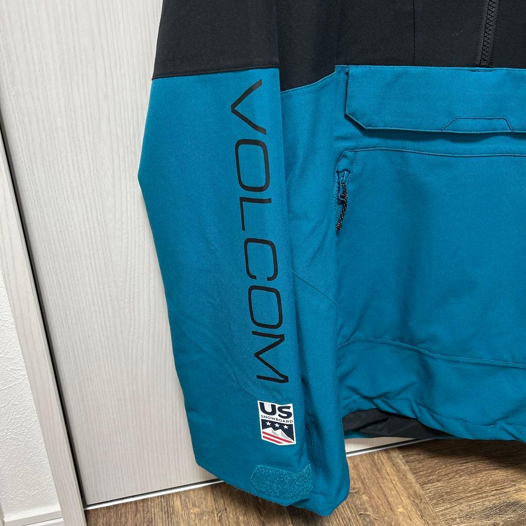 VOLCOM スノーボードジャケット M ブラック/ターコイズ