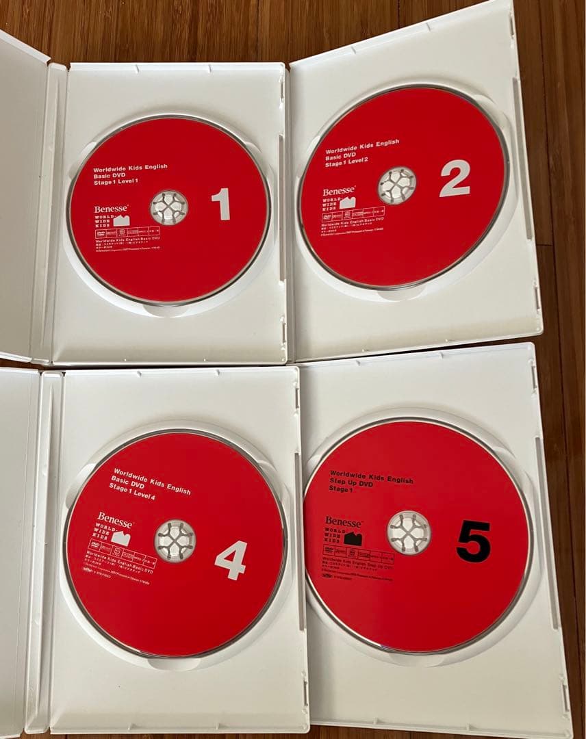 ベネッセ　Worldwide Kids DVD CD 本　LEVEL1,2