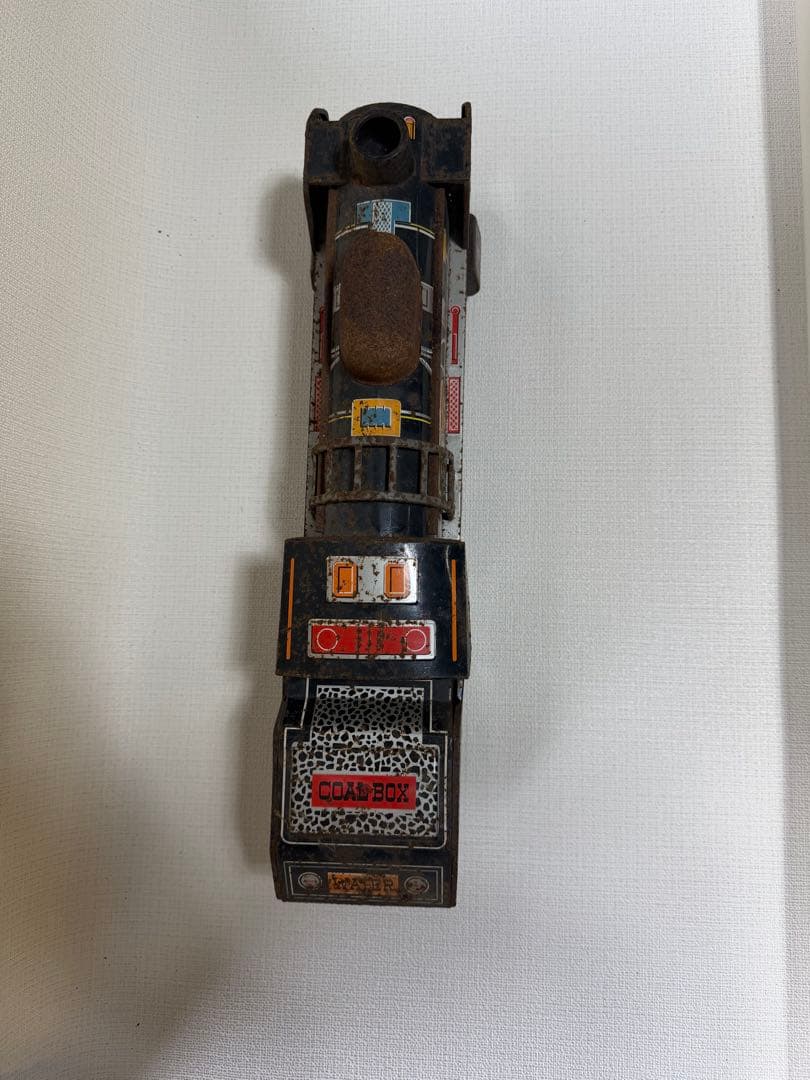 レトロ 蒸気機関車 黒 金属製