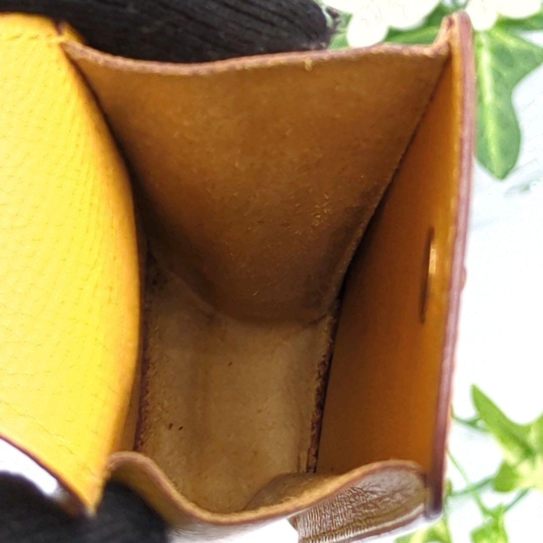 HERMÈS イエローレザー ペンケース　筆箱　C型刻印