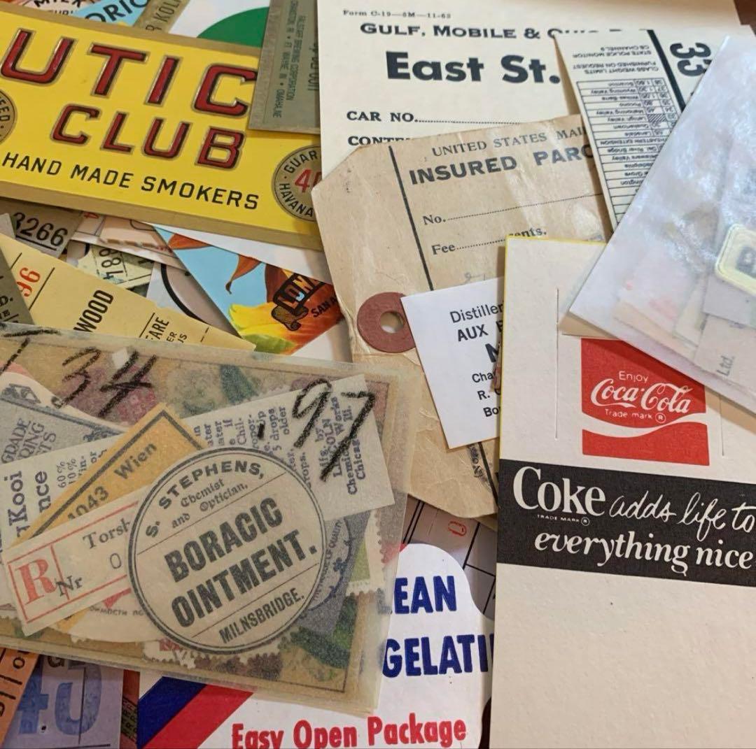 本日限定！★ 紙モノ詰め込みBOX ★ 60サイズ　海外 紙もの ヴィンテージ