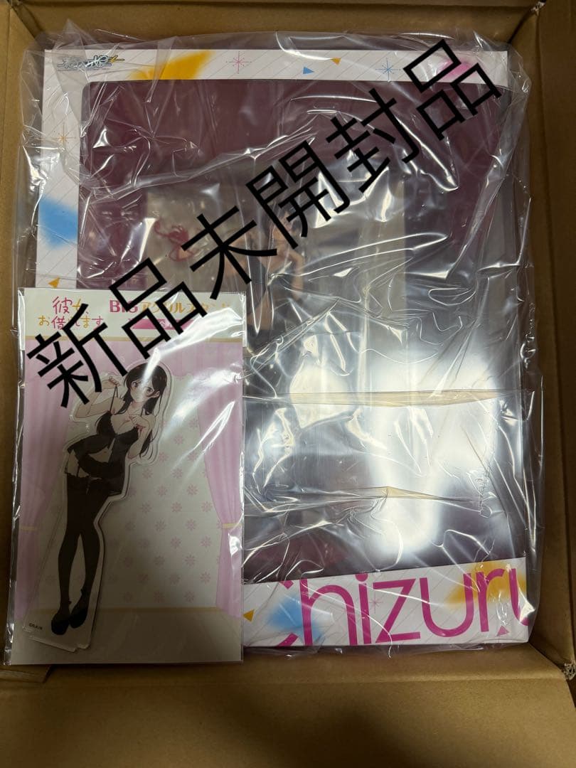 かのかり　水原千鶴シースルーフィギュアとBIGアクスタ付きどちらも未開封品