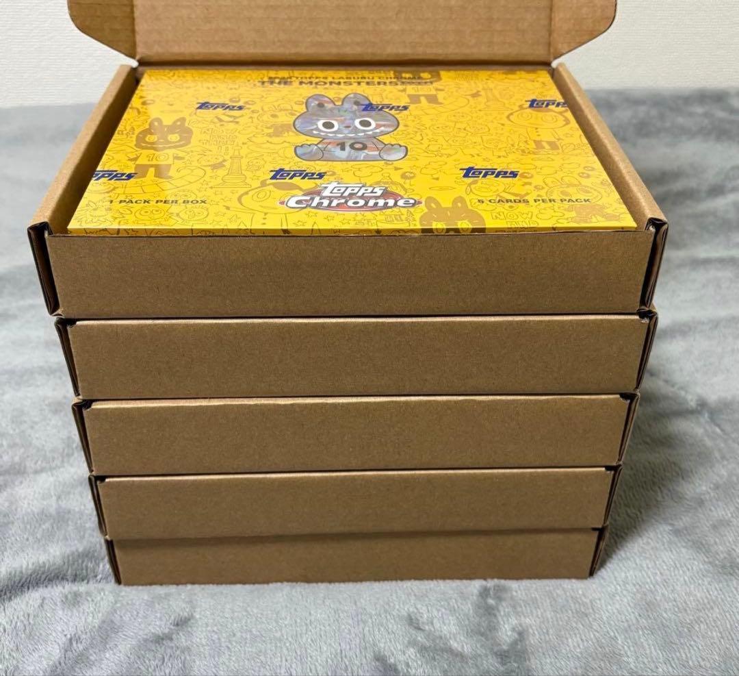 Topps Chrome 10周年記念ボックス　ラブブ5BOX 新品 未開封