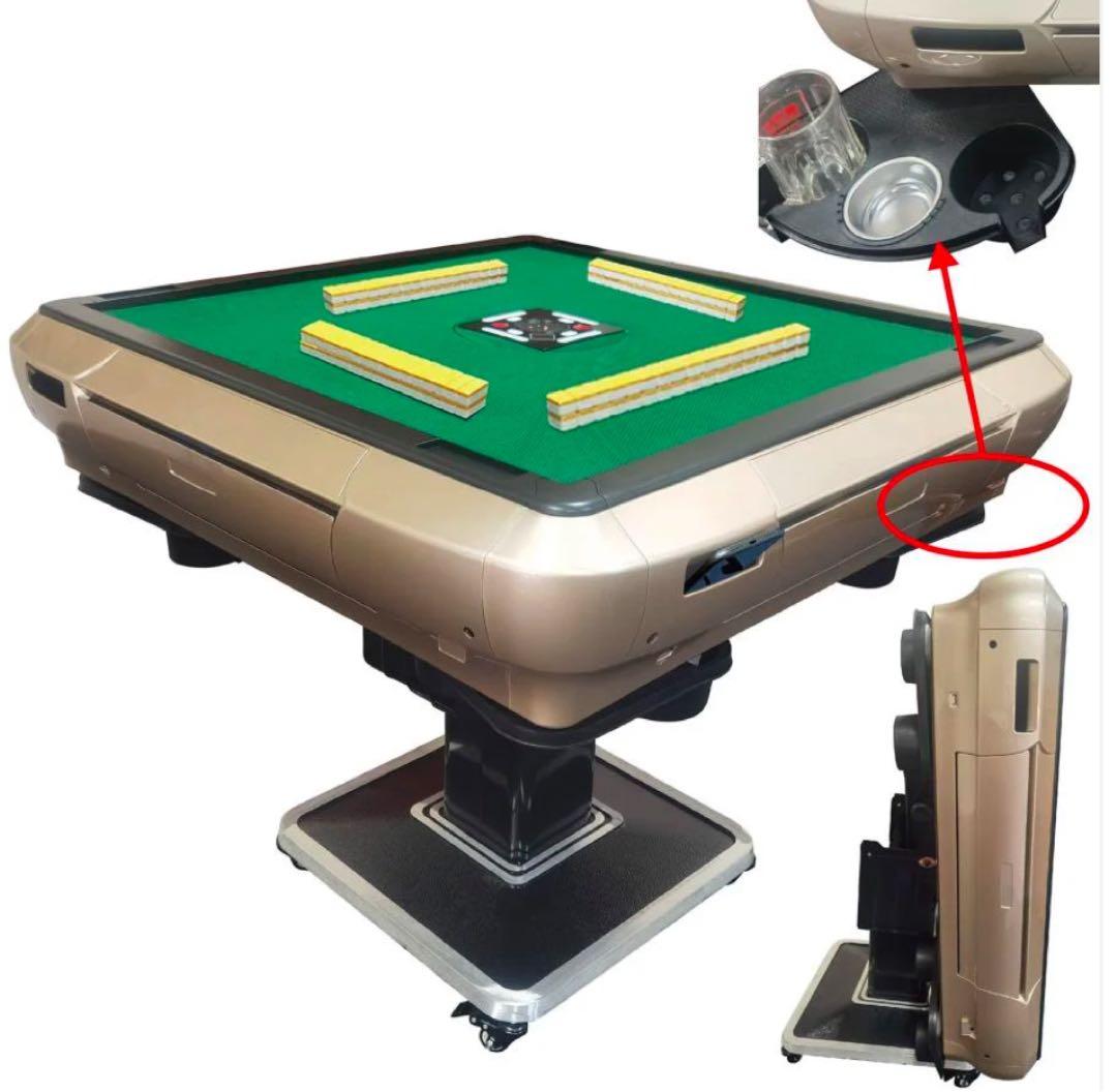 2024最新モデル 全自動麻雀卓ガラス脚ブラック28mm牌　静音性能 #2122