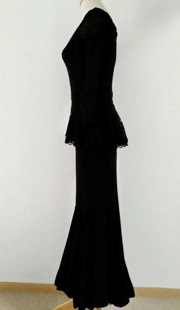 FDカンパニー ブラック マーメイドドレス パーティドレス 社交ダンス