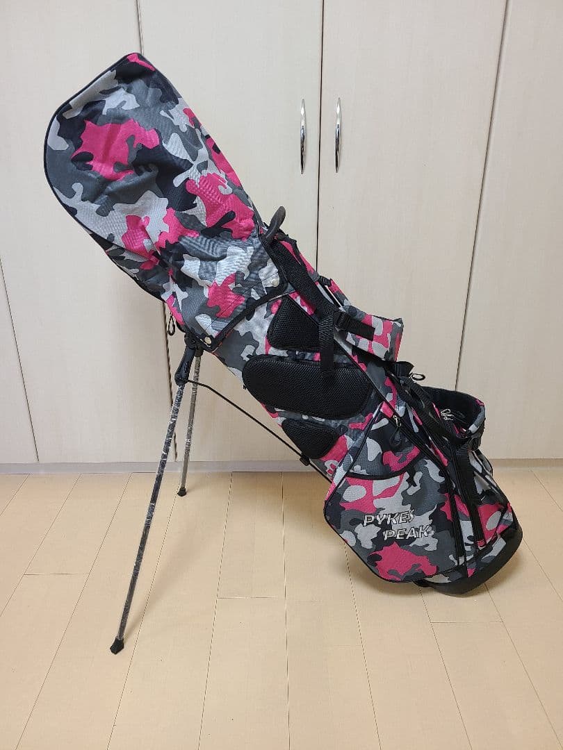 Pykes Peak スタンドゴルフバッグ カモフラージュピンク　未使用