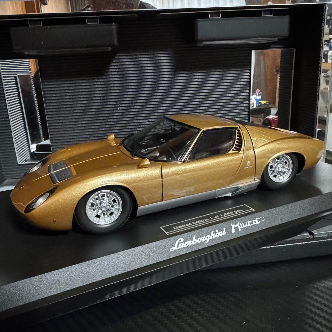 絶版未展示品 京商 1/18ランボルギーニ ミウラ P400 Gold