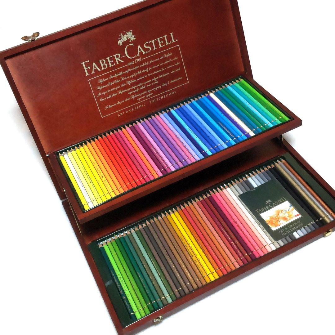 ほぼ未使用♡訳あり♡FABER-CASTELL♡色鉛筆♡100色♡木箱