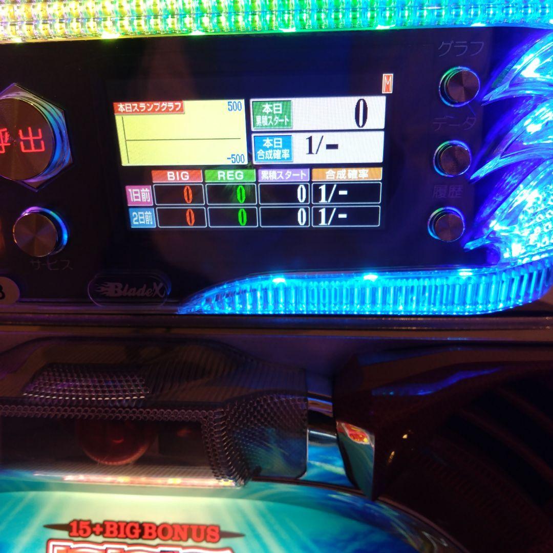 パチスロ　ブレイドX　データカウンター　スロット　実機　アクリル製　ステー付き