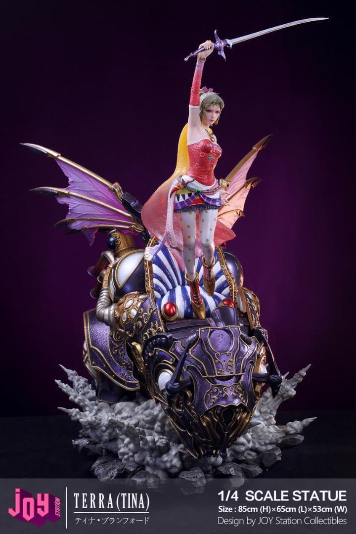 FF6　ティナ（緑髪）＆魔導アーマー　1/4　ガレージキット　フィギュア　正規品