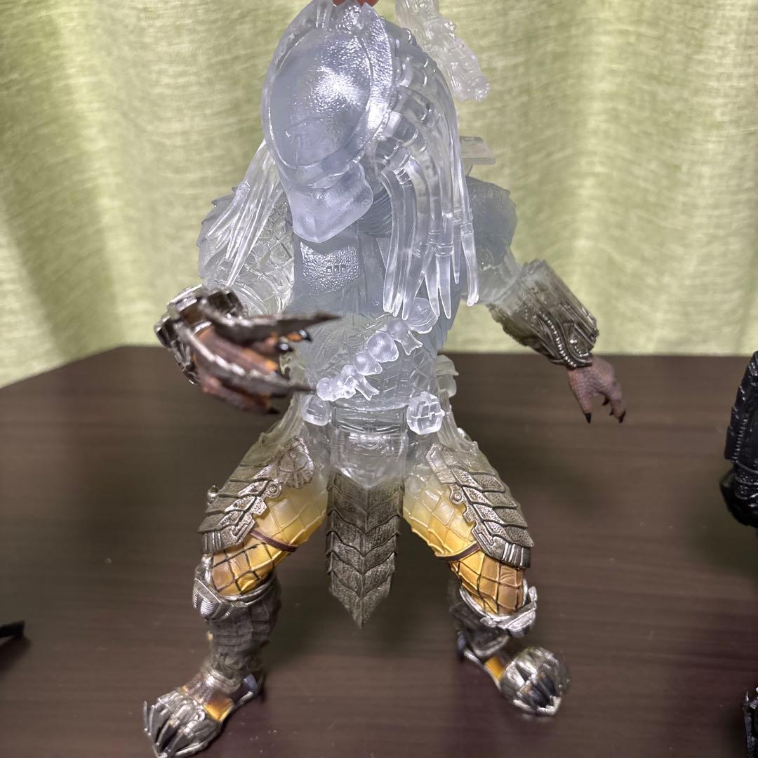 3体セット　AVP プレデター リアル フィギュア クリア　ブラック