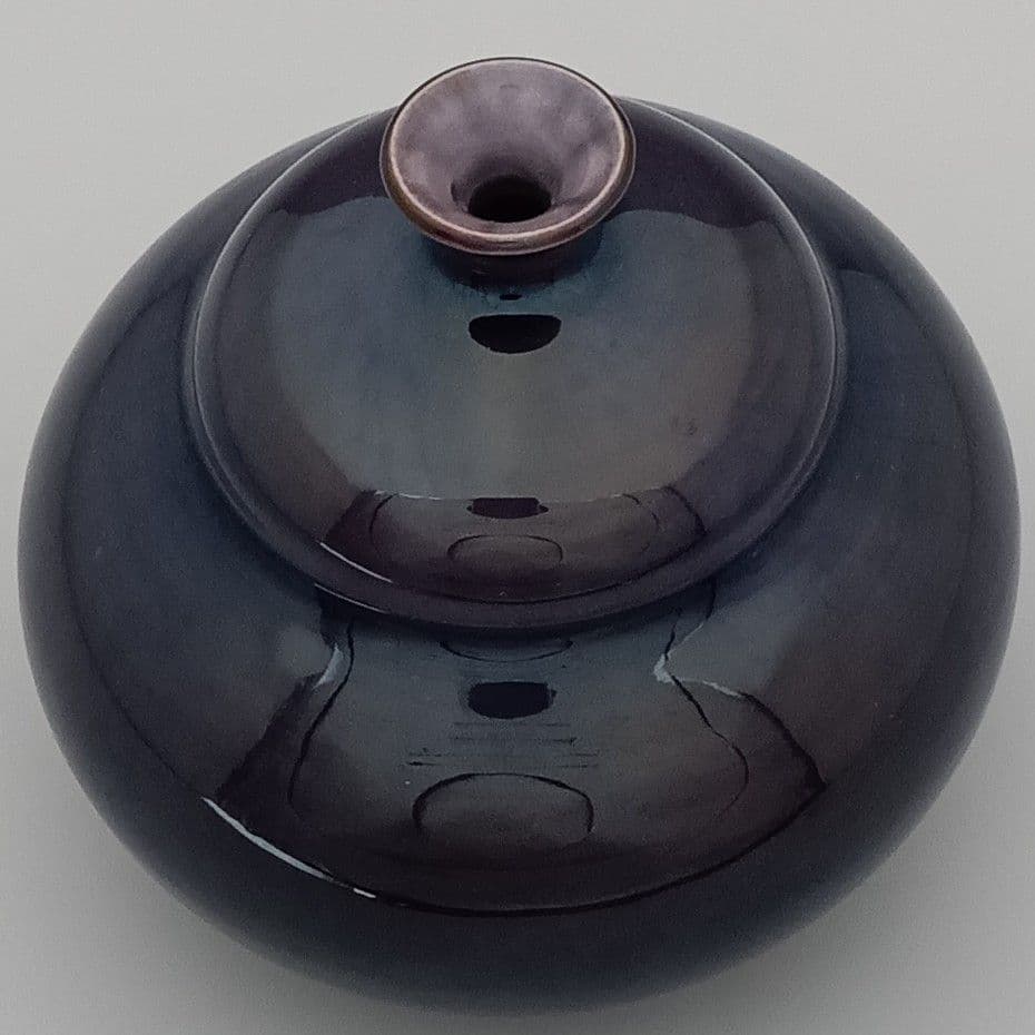 徳田正彦 銘 徳田八十吉 壺 共箱 しおり 九谷