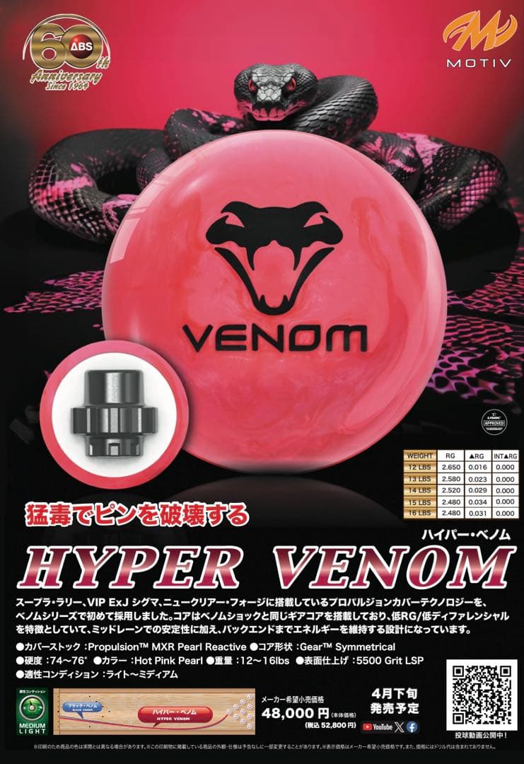 ★15ポンド試投のみ★ハイパーヴェノム★プラグ済★モーティブ★