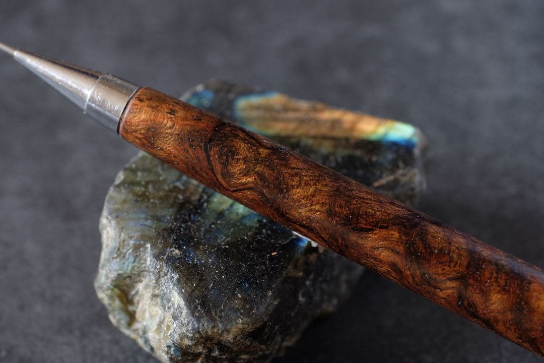 PG5木軸カスタム0226　高村杢工房 製図用シャープペンシル　バチックマンゴー