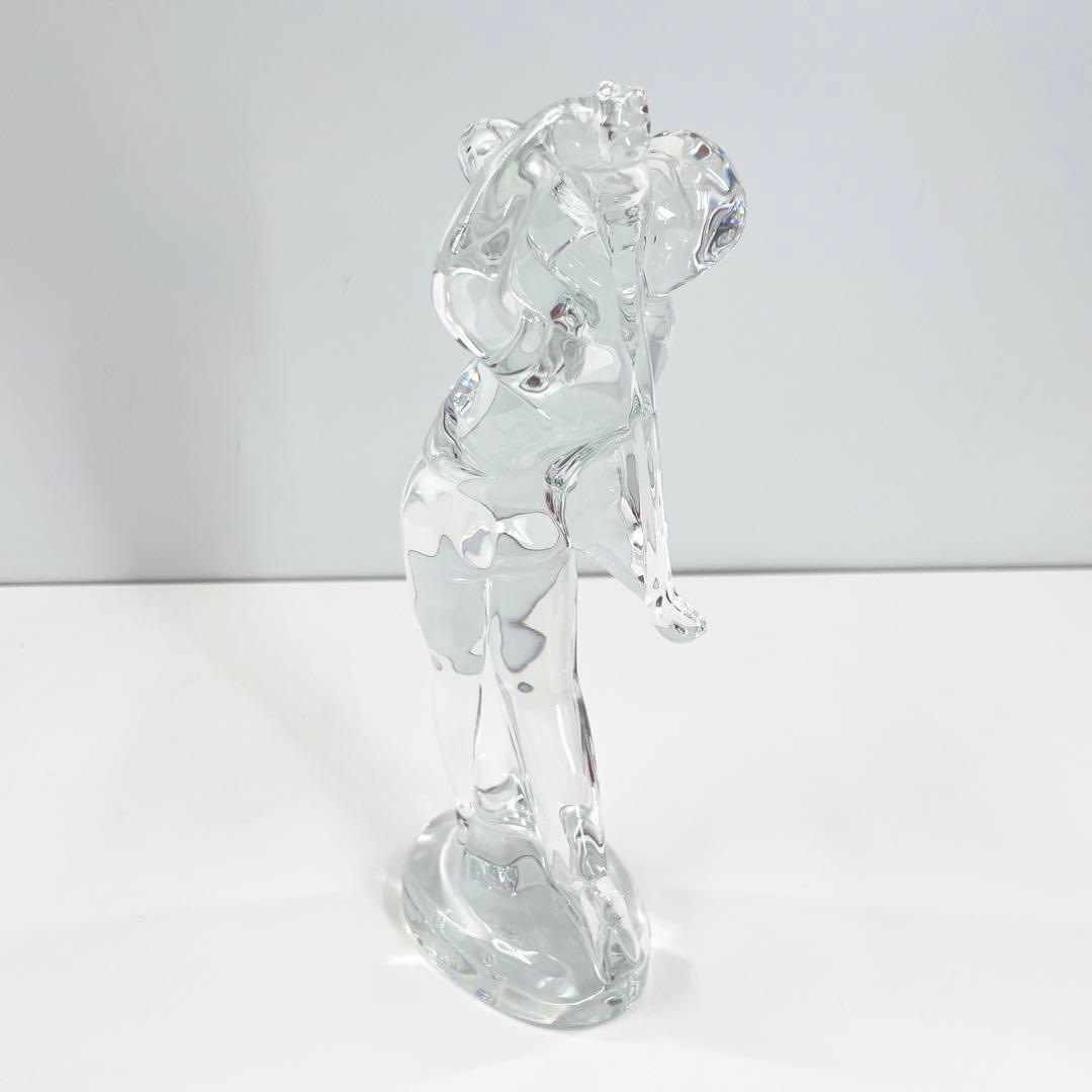 美品 Bacarat バカラ フィギュリン ゴルファースィングショット オブジェ