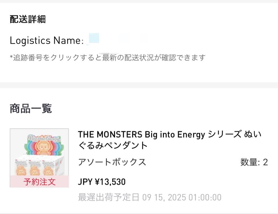 正規品 ラブブ THE MONSTERS Big into Energy 2体