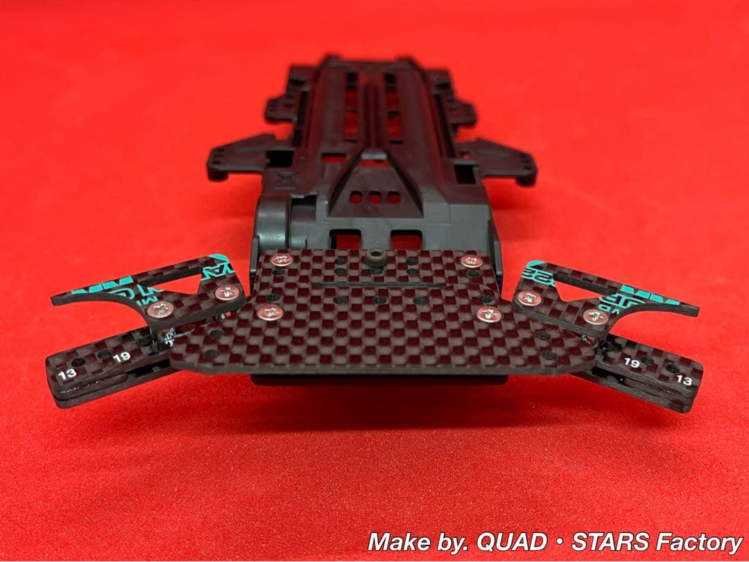 【ミニ四駆・VZシャーシ用】1軸リヤアンカー　J-CUP2022／カーボン