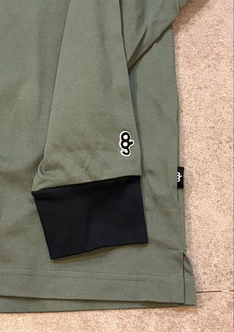 メンズウェア 8G SHOOT BOX LOGO MOCK NECK TEE KHAKI
