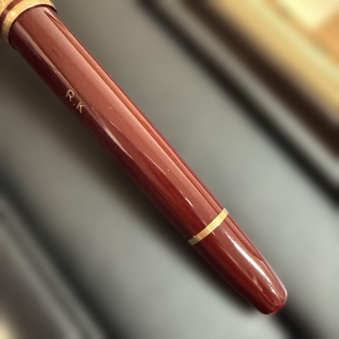 モンブラン 万年筆 マイスターシュテュック ボルドー 14k F細