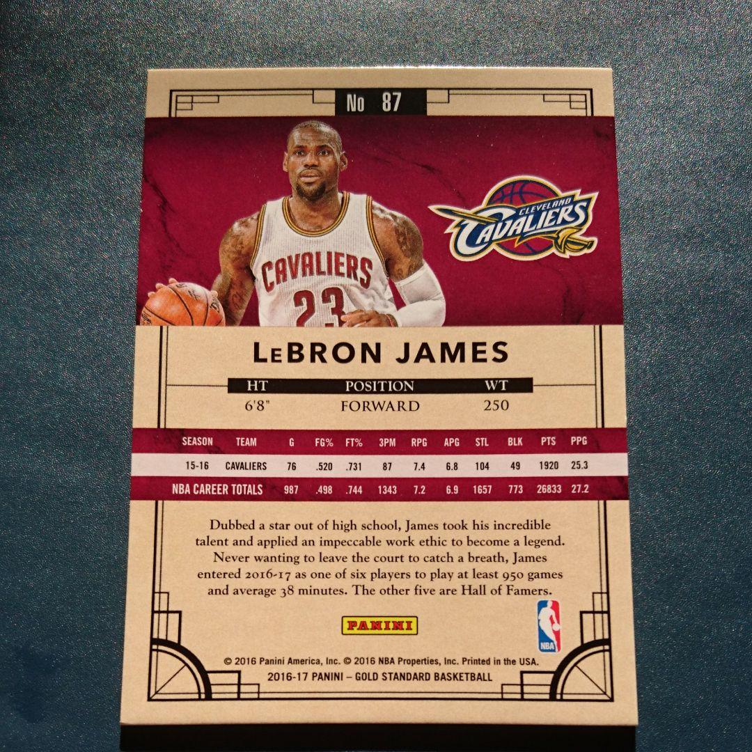 NBA 16/17 Gold standard レブロンジェームス 269シリ
