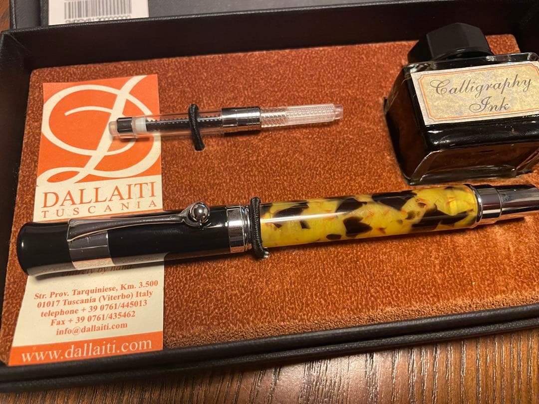ダライッティDALLAITI 万年筆 インク セット イタリア製 新品 レジン