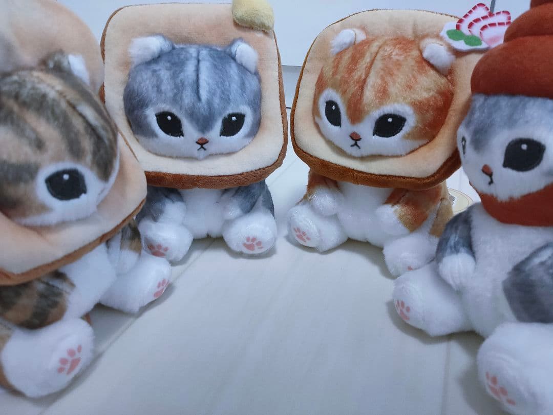 モフサンド パンにゃん ぬいぐるみ 全4種セット mofusand ねこ ネコ