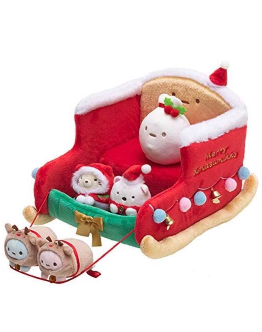 2018年にサンリオ限定販売されたすみっコぐらしクリスマスぬいぐるみ 6点セット