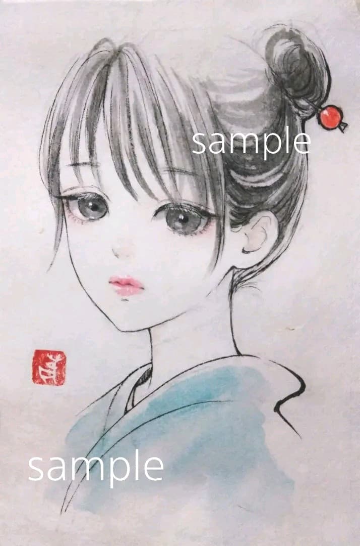 専用　絵画　手描きイラスト　原画　水墨画　墨彩画