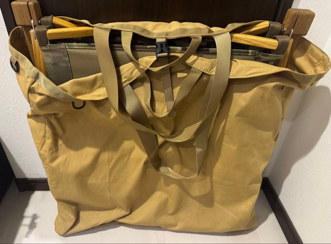 カーミットチェア　ワイド　オーク　ヒジラク　NOVITA　替シート　バッグ付美品