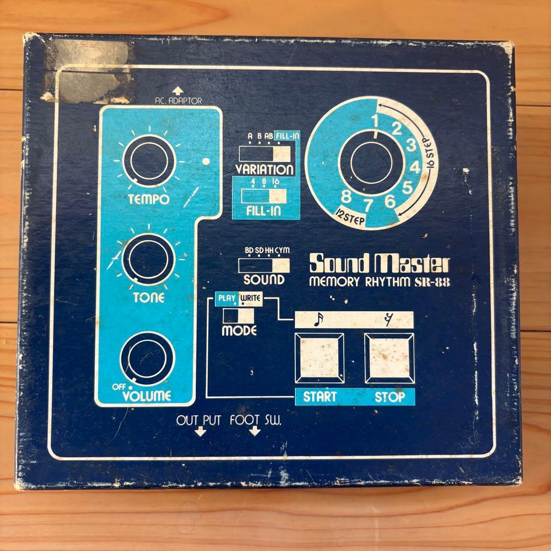 Sound Master SR-88 アナログドラムマシーン　箱/取説付美品珍品