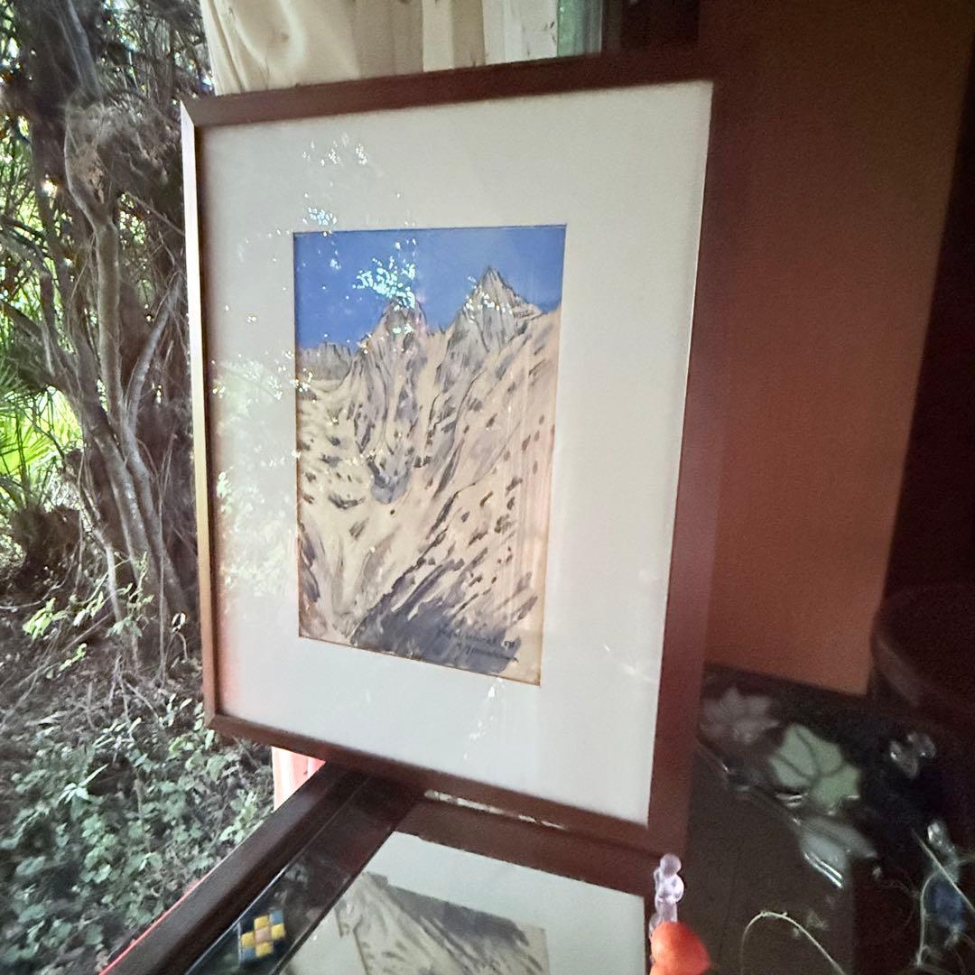 2216様感謝‼️山の画家　山川勇一郎 作 「ジュガール・ヒマール」水彩画