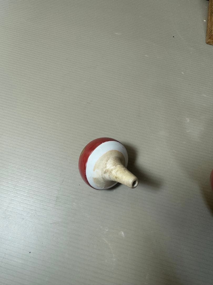 2642 九谷焼 角福　赤絵 金蘭手 仙盞瓶　酒器　時代物