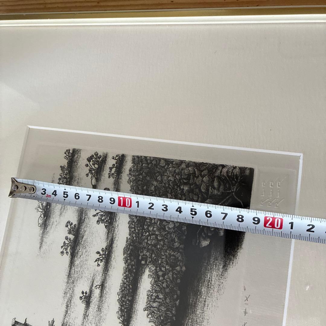 フィリピン　漁師の休息所　版画　額