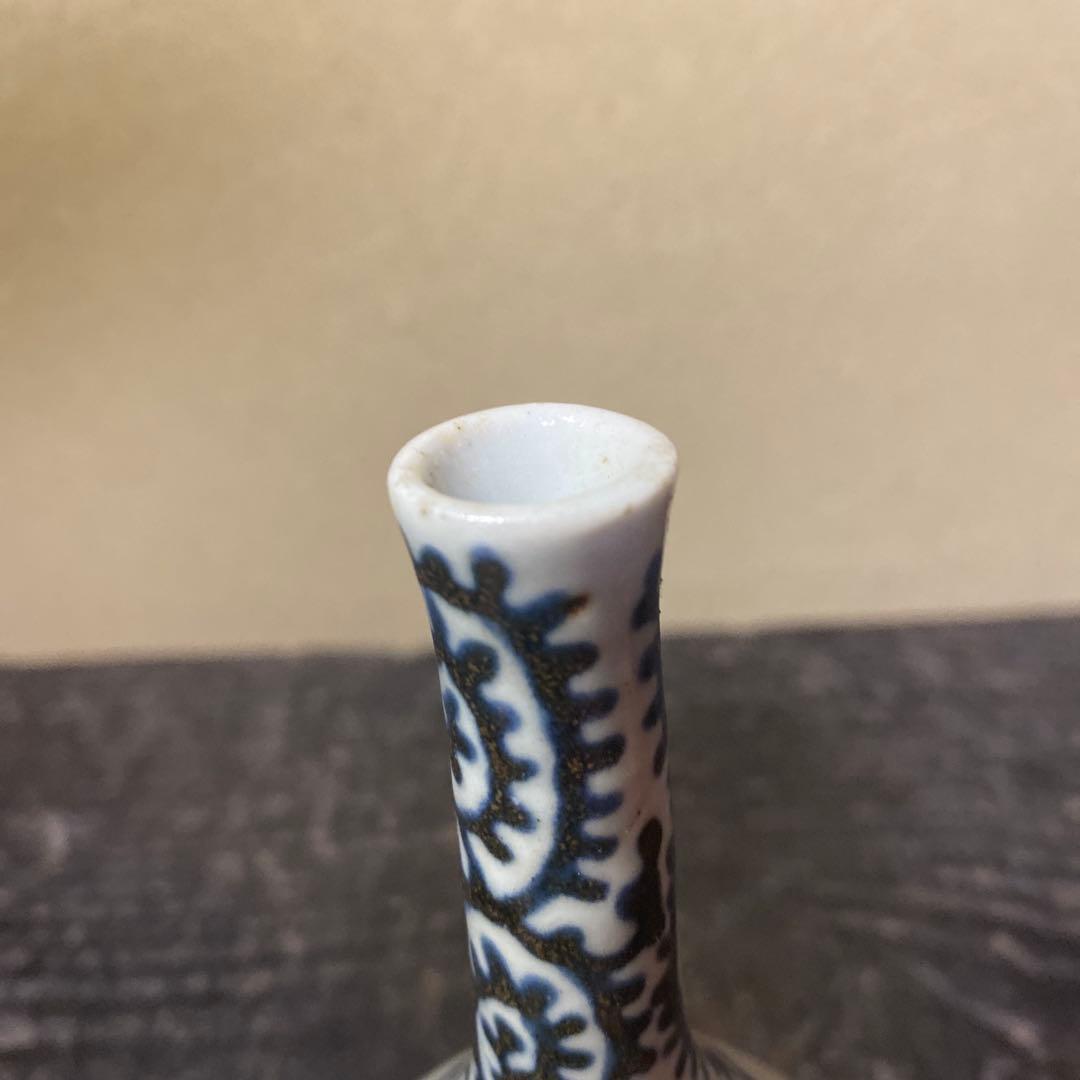 古伊万里たこ唐草徳利