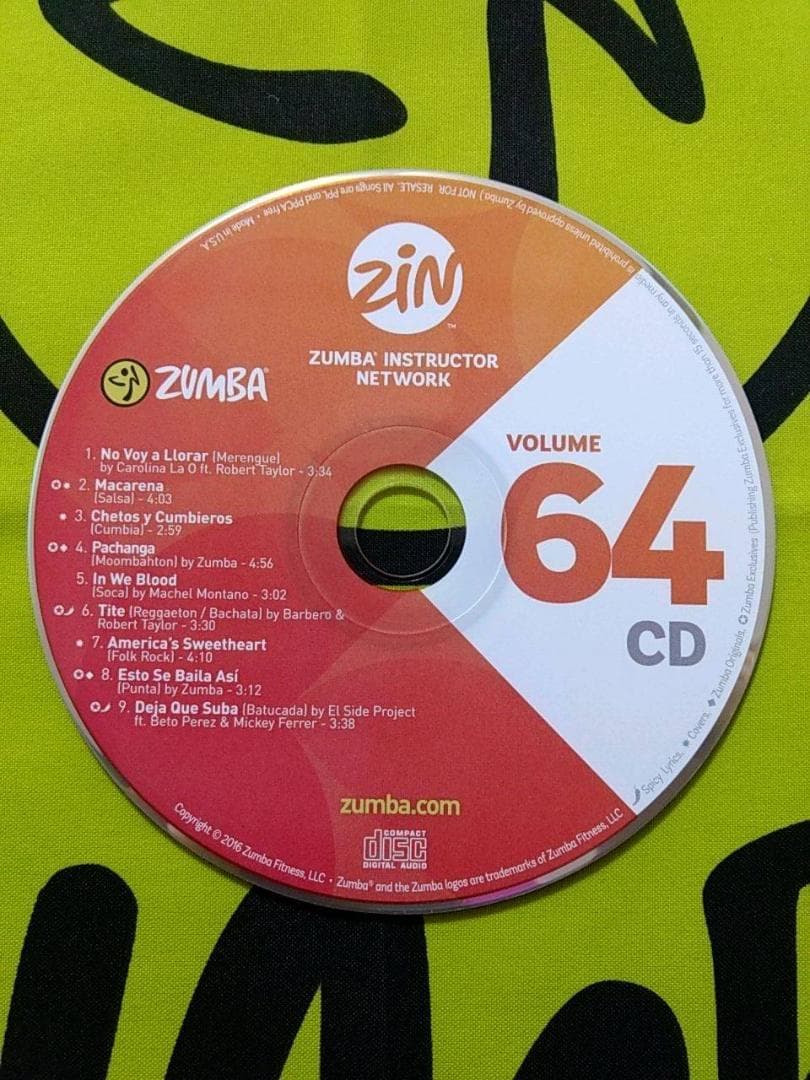 ZUMBA　ズンバ　ZIN61 ～ ZIN70　 CD ＆ DVD 20枚セット