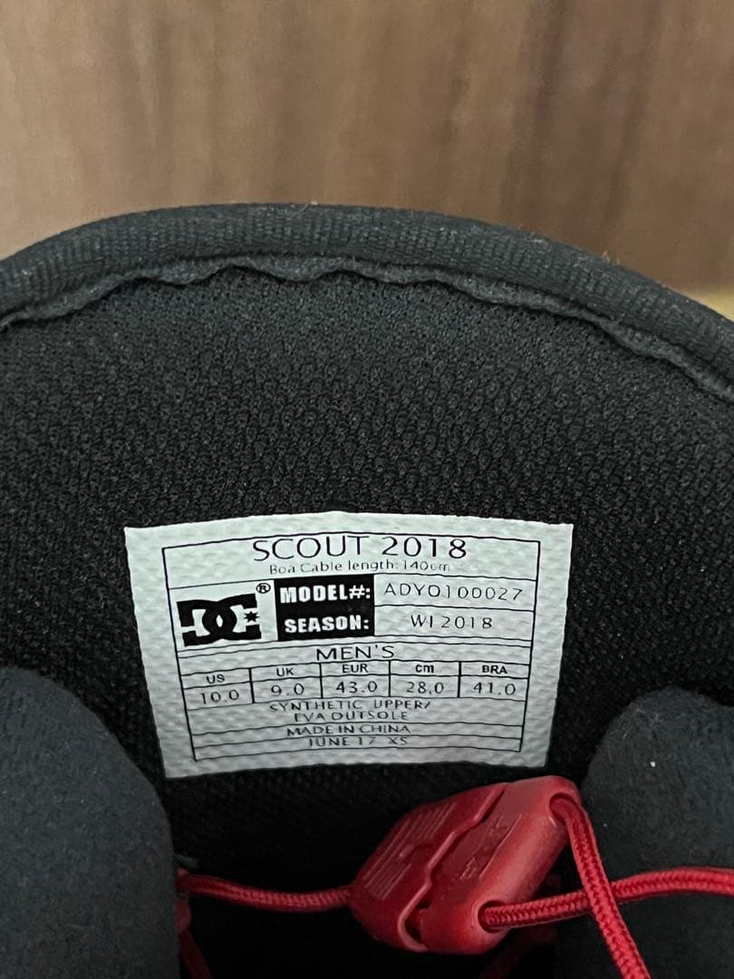 DC SCOUT 2018 スノーボードブーツ メンズ 10