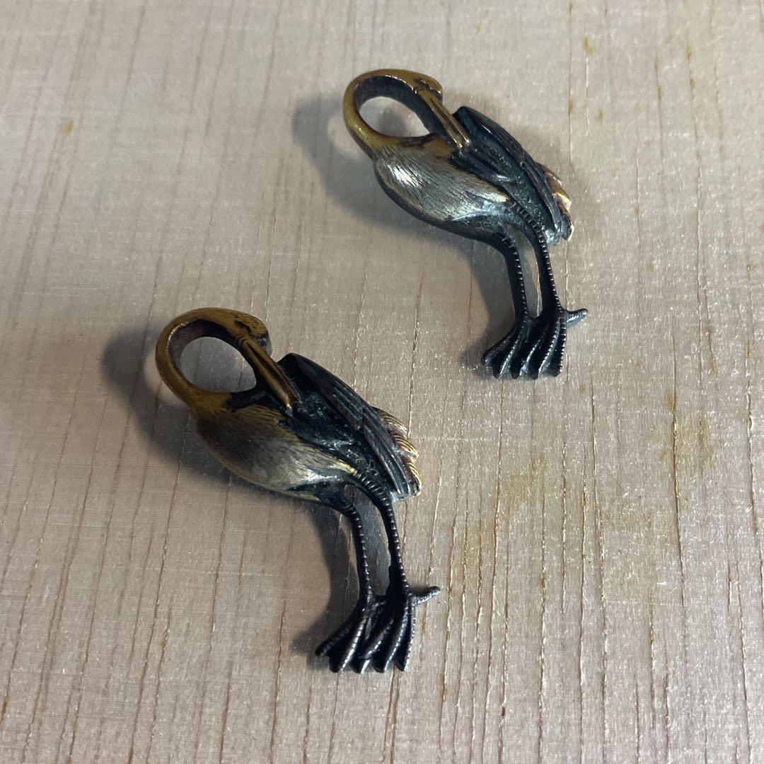 目貫　　2種4個　　刀装具　武具　骨董　時代物　江戸時代