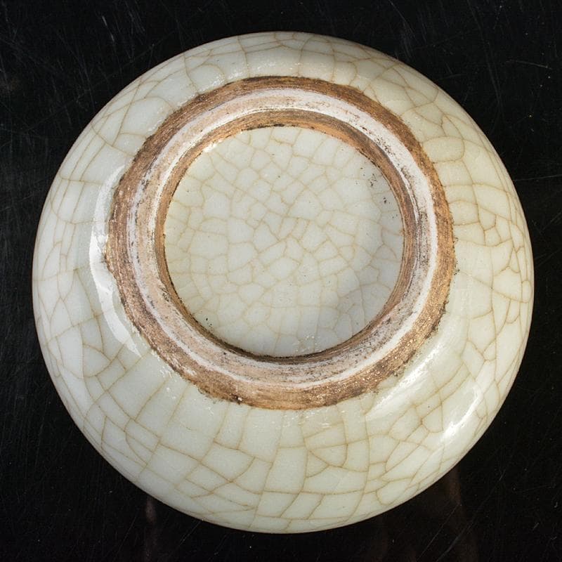 中国　南宋　哥窯　氷裂文　水孟　筆洗　V　R6822