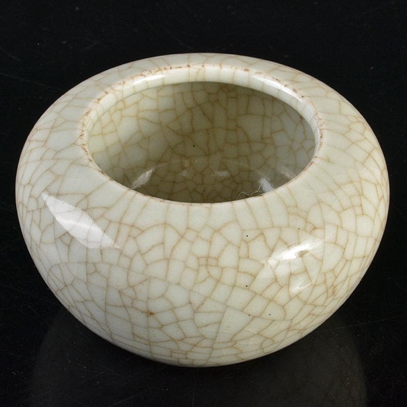 中国　南宋　哥窯　氷裂文　水孟　筆洗　V　R6822