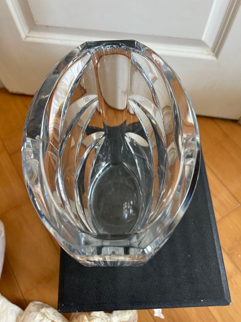 フ*ク様 バカラ　クリスタルガラス カットデザイン 花瓶