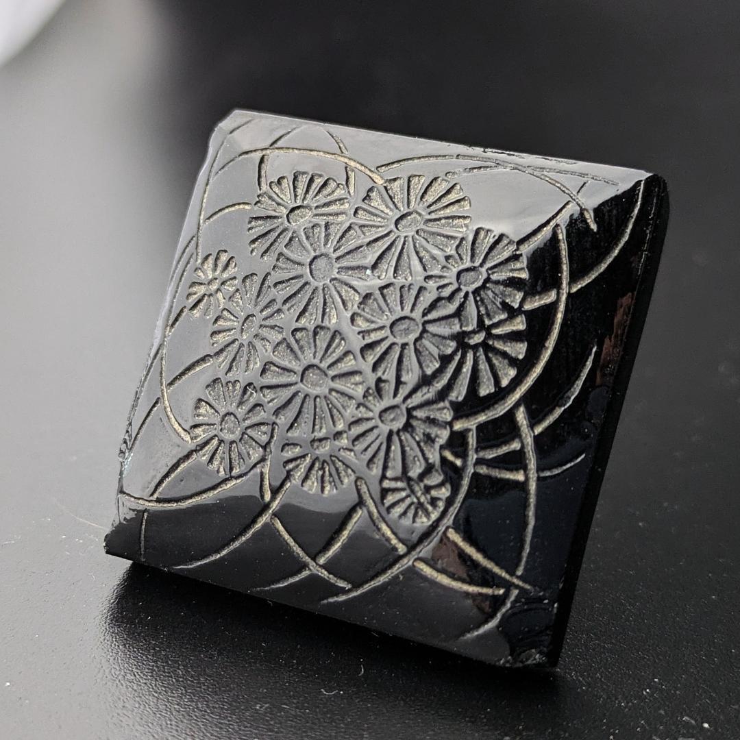 【希少黒ガラス】ルネ・ラリック ドルセー香水瓶 アンブル 1910年代 訳あり