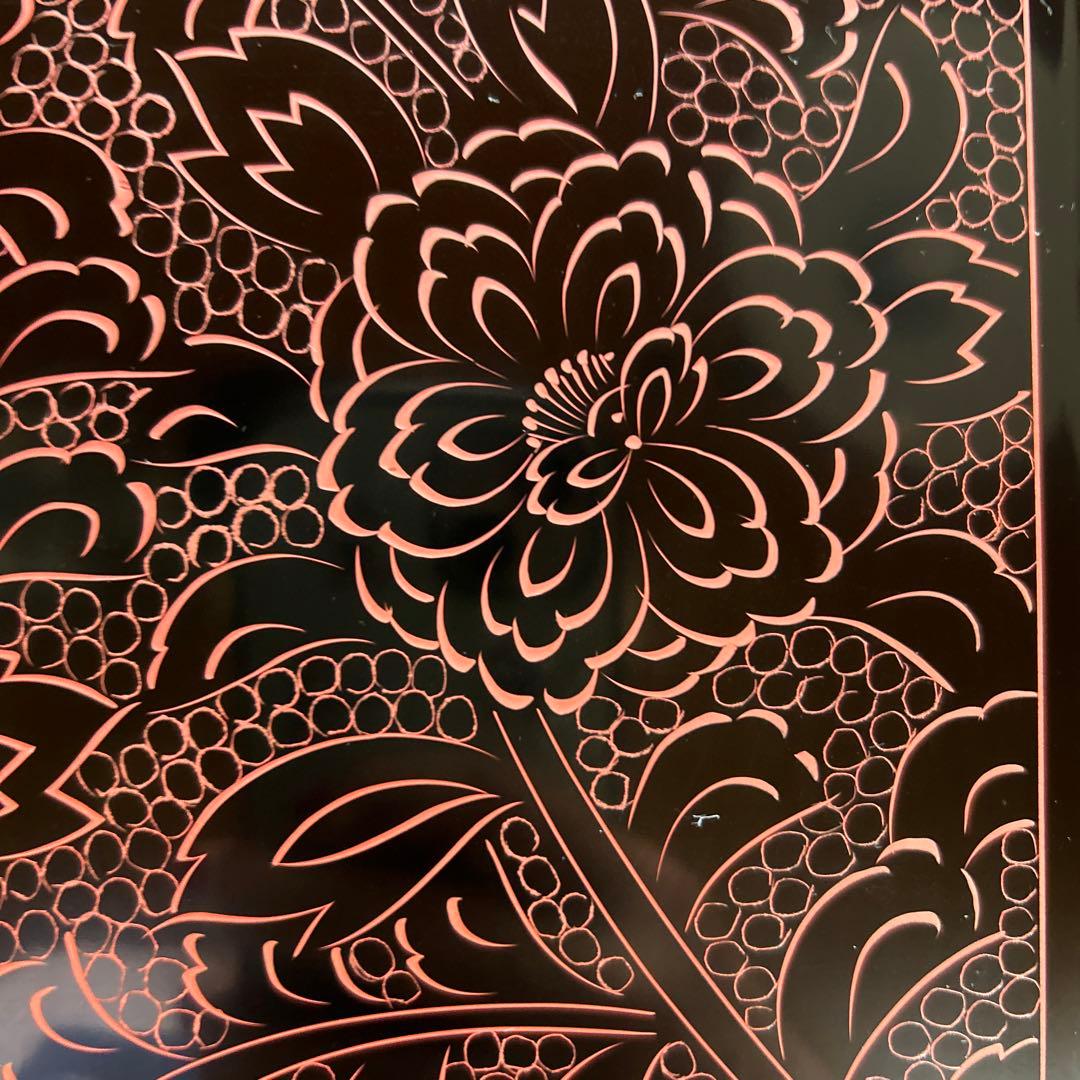 輪島塗の漆器。お菓子。お盆。