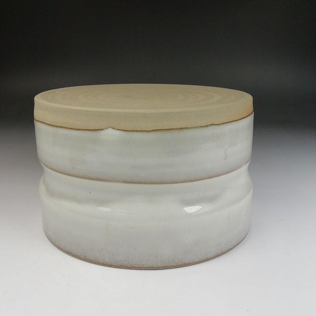 Ｔ８２４　建水　『高取建水』『高取焼宗家　十一代　静山 造』　共箱　茶道具