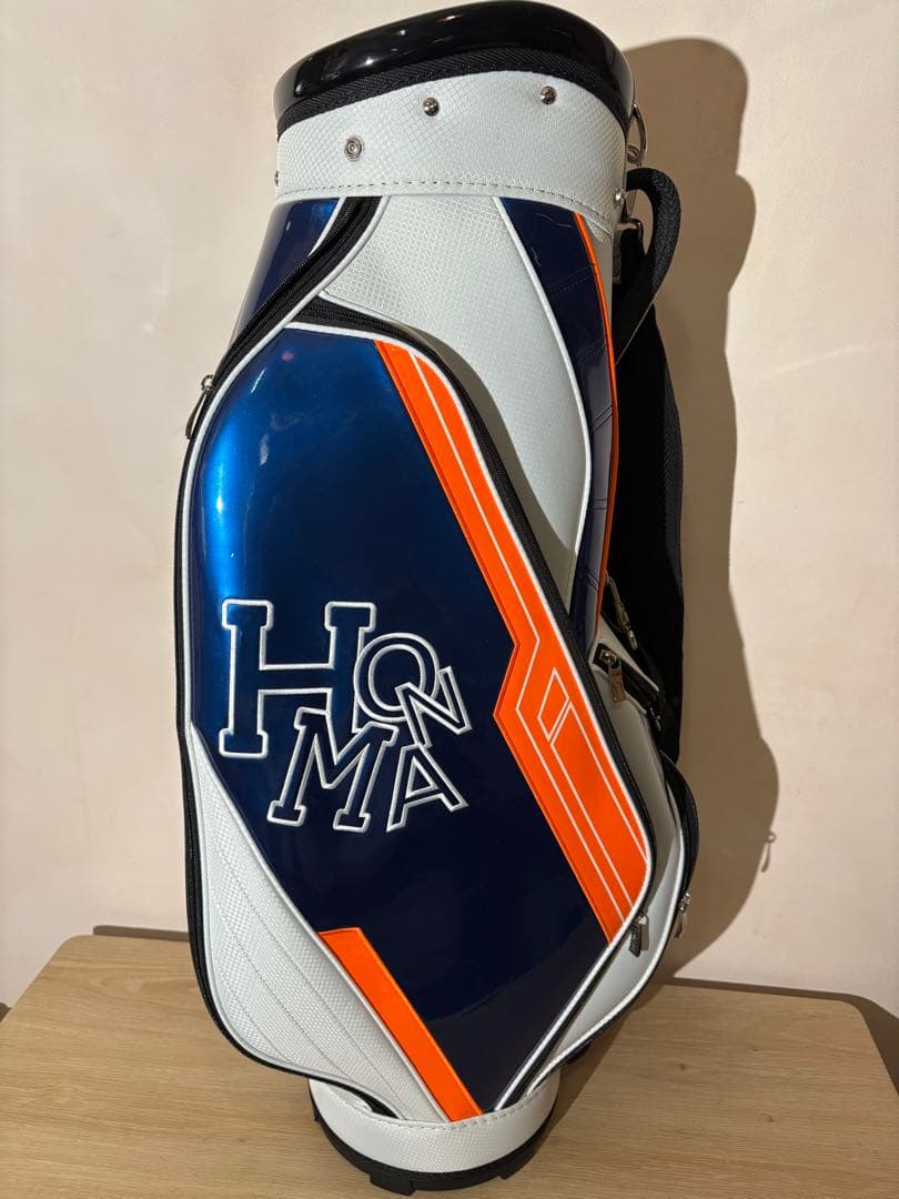 HONMA キャディバッグ 青/白/オレンジ　美品
