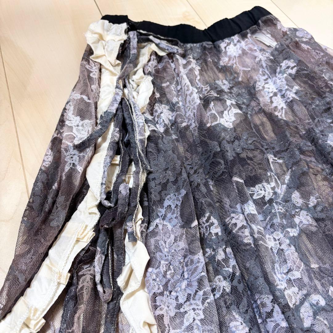 トライバルフュージョン レースラップスカート Sakkara ヒップスカーフ付き