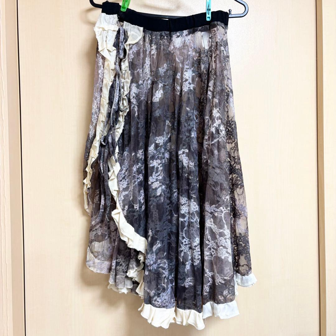 トライバルフュージョン レースラップスカート Sakkara ヒップスカーフ付き